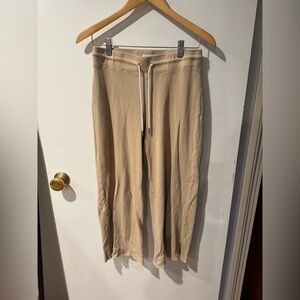 Mate the Label Organic Thermal Wide Leg Pant size S Latte